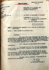 Document d'archive: courrier du préfet au Gérant de la S.C.I. "L'Ermitage" concernant la démolition des n° 31 et 33 (28.10.1959)