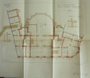 Plan du sous-sol de l'hôtel Terminus par l'architecte Marcel Eissen, 1892