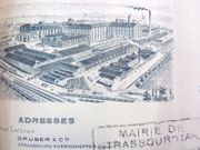 aspect de l'usine en 1924 sur un papier entête