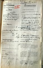 Document d'archive: autorisation de construire en date du 17.6.1933 (recto)