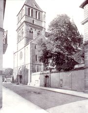 Photographie de Jules Manias, prise depuis la rue Martin Luther en 1906. BNU [archive]
