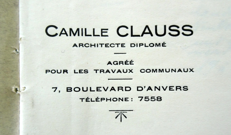 Fichier:Camille Clauss, installé au n°7, bld d'Anvers jusqu'en 1934.jpg
