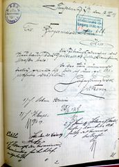 Document d'archive: courrier du maître d'oeuvre concernant le permis d'occuper (13.3.1909)