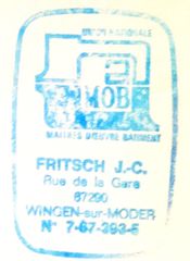 Tampon de JC Fritsch en 1978