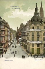 Vue sur la rue du Dôme, le 1 et le 2 rue du Dôme vers 1900
