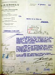 Document d'archive: courrier du 27.12.1927