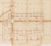 Juillet 1899: plan du rez-de-chaussée.
