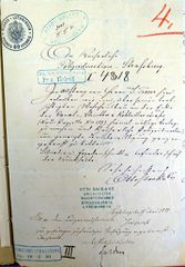 Document d'archive: demande d'autorisation de construire d'Otto Back (17.5.1881)