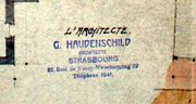 Document d 'archive : tampon de G. Haudenschild (1925)