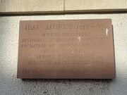 plaque en hommage à Jean Jaurès