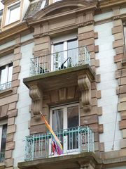 Balcons et fronton centraux