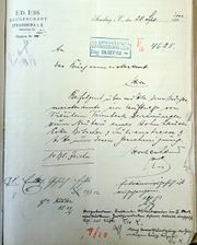 Document d'archive : demande d'autorisation de construire du 28.9.1903
