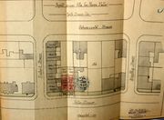 Document d'archive : plan de situation pour le premier projet de 2 villas