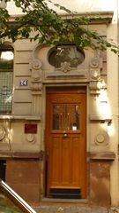 Porte d'entrée avec un vantail Jugendstil