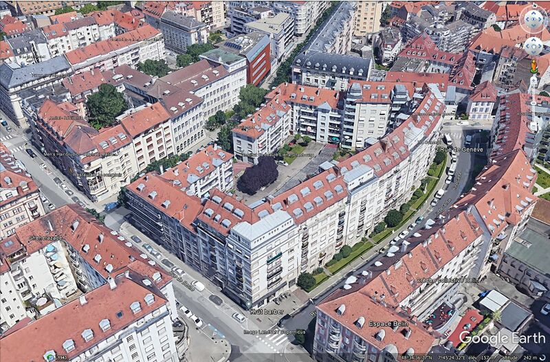 Fichier:Angle rue de Berne - rue de Genève - Google Earth (environ 2020).jpg