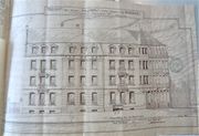 1902: Plan des 2 façades et de l'oriel d'angle