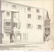 «Haus Schongauer» Editée en 1884. Editeur:C.F. Schmidt Universitaet (Strassburg)