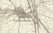 le bâti et la topographie, vers 1877/1883