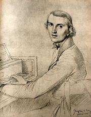 Portrait du jeune Gounod par Ingres, Rome, 1840