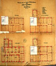 Dessin d'archive: plans d'origine