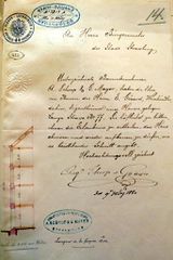 Document d'archive: demande d'autorisation de démolir et reconstruire de E. Gérard (9.3.1880)