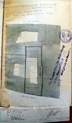Dessin d'archive: plan de situation daté de 1921