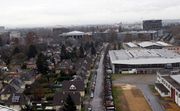 Vue sur allée du Printemps (Strasbourg), allée du Printemps (Strasbourg), Cité Ungemach (Strasbourg)