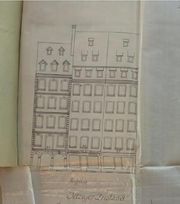 Immeubles existants avant la construction du magasin, numérotés 33, 35 et 37 (extrait des plans du 16 mars 1897) 1