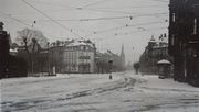 Place Brant en 1939. L'immeuble est visible à l'arrière-plan à droite