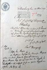 Document d'archive: demande d'autorisation de construire (18/05/1897)