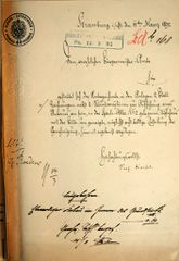 Document d'archive: courrier de Georg Kaibel
