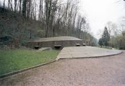 Vue générale de la caponnière avant le passage des grapheurs