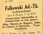 Document d'archive: annonce publicitaire dans l'annuaire d'adresses de 1935