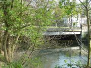 pont élargi permettant le passage du tram