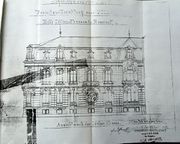 Dessin d'archive : photocopie du dessin de la façade rue Sainte Odile