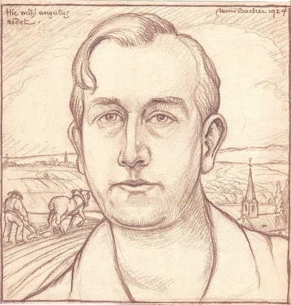 Fichier:Henri Bacher, self-portrait 1924.jpg