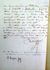 Document d'archive: verso du même courrier de l'architecte, très documenté (15.7.1904).