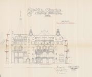 Plan de mai 1900 : façade rue Sellénick.