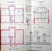 Document d'archive: plans et dessins de la construction (12/06/1897)