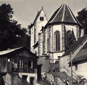 Vue de l'église vers le milieu des années 1950 (coll. part.)