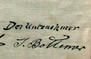 Signature de Jacques Bottemer